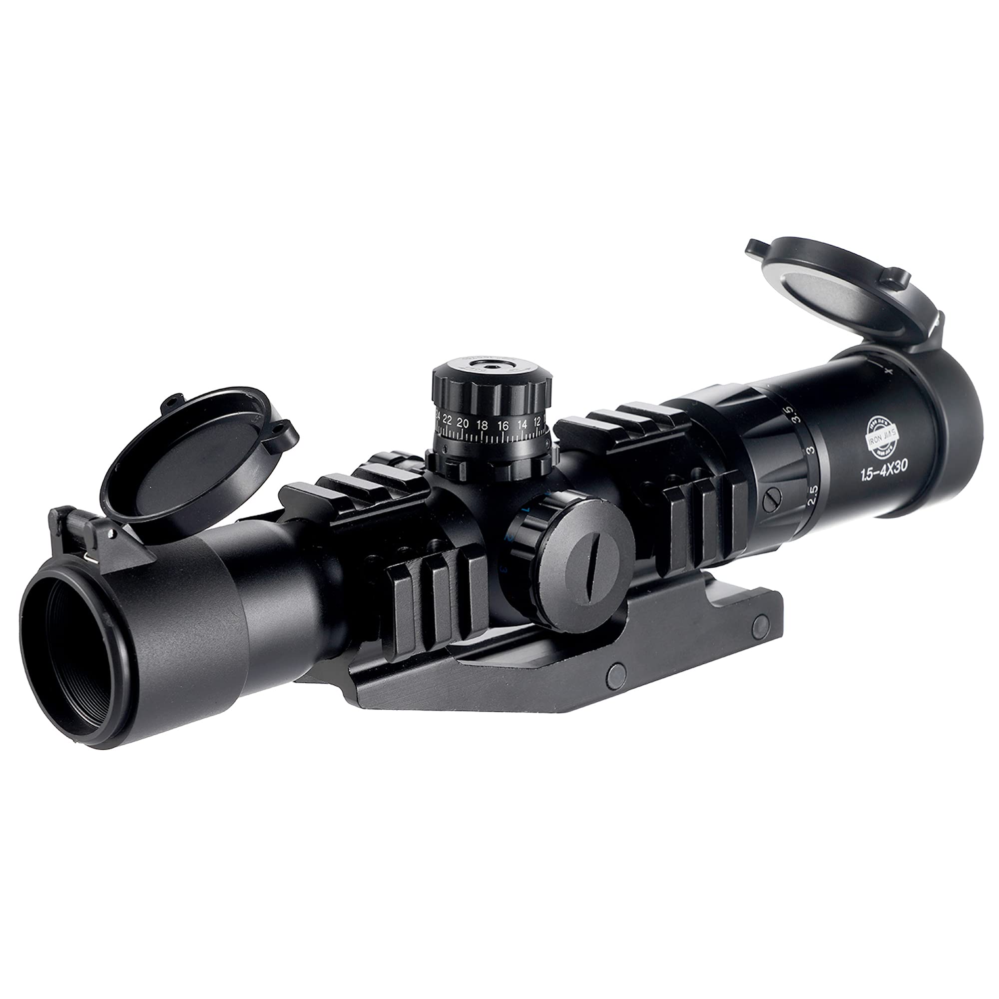 Amazon | Spike タクティカル1.5-4X30BEのライフルスコープ/トライ照明